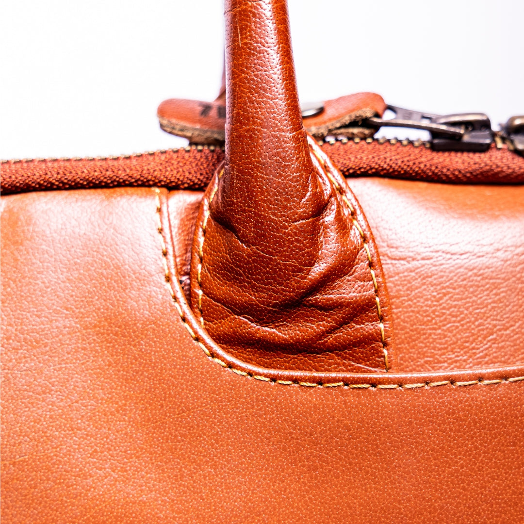 USSR Premium Quality Genuine Leather Bag Handbag Office Essentials Laptop Tote Travel Work UK