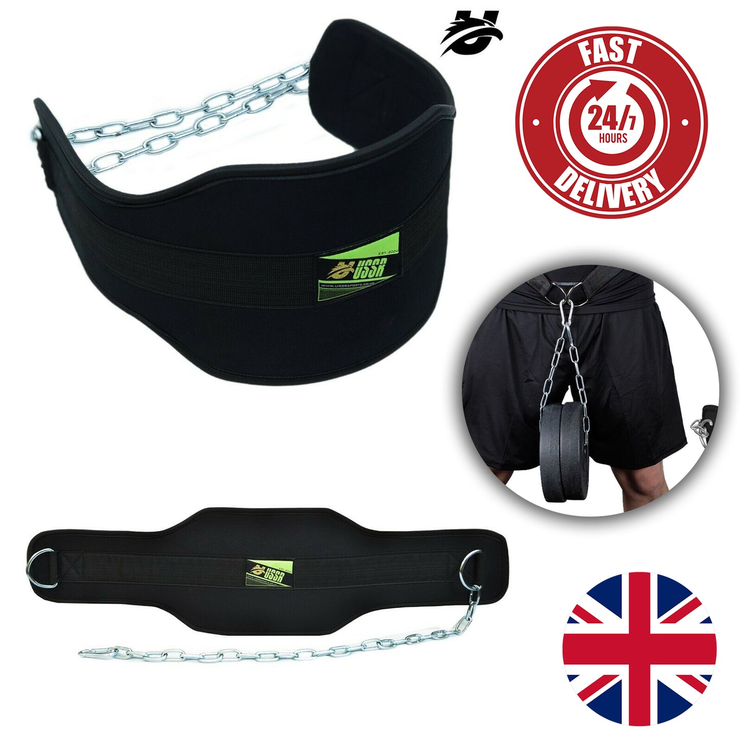 USSR ® Dipping Belt Body Building Weight Lifting Dip Chain Exercise Gym Training