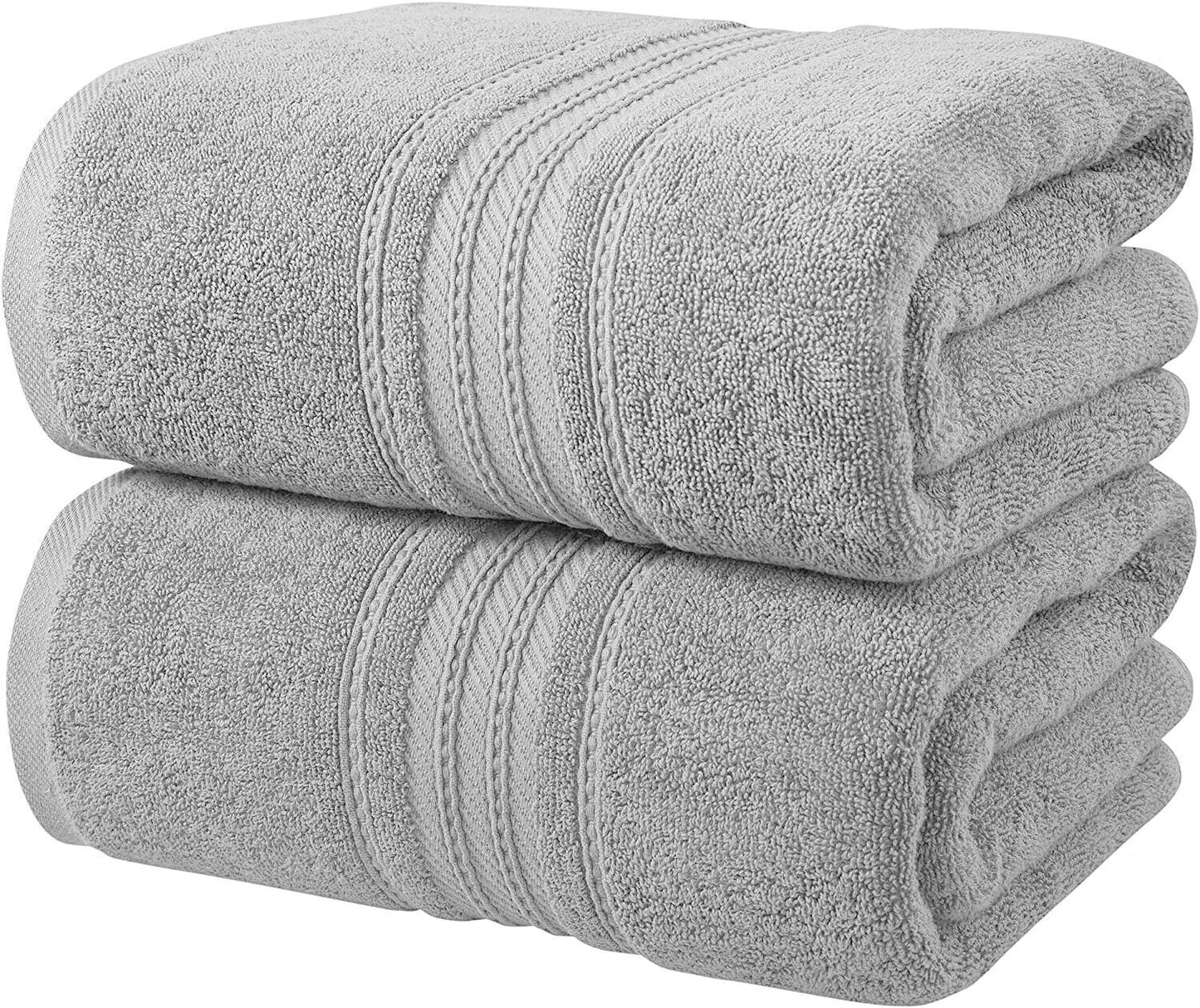 2 PCS Extra Large Super Jumbo Bath Sheets 100% Prime Egyptian Cotton Luxury Towels