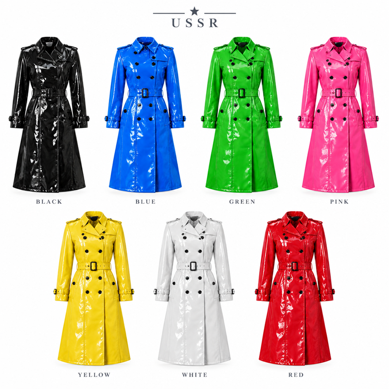 Women's PVC Trench Coats