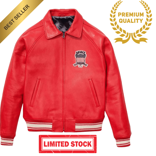 Men's Genuine Cow Leather Avirex Jackets American Flight Bomber