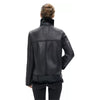Women's Real Sheep Leather Biker Jacket Double Faced Pilot Avitor Black Fur Winter Premium Warm Coat