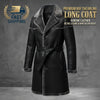 Men's RAF Shearling Long Leather Coat – Genuine Black Leather Premium Winter Overcoat ussr sports