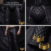 Men's Genuine Leather Trousers Black Leather Pants Biker Style Jeans ussr sports