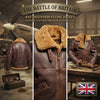 Men’s Battle of Britain RAF B3 Aviator Jacket Genuine Brown Leather Shearling Winter Coat ussr sports