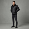 Men's B3 Aviator Bomber Jacket – Genuine Black Leather Shearling Fur Lined Belted Flight Jacket ussr sports