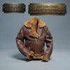 Men’s Battle of Britain RAF B3 Aviator Jacket Genuine Brown Leather Shearling Winter Coat ussr sports
