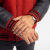 Men's Letterman Bomber Baseball Red Wool & Black Leather Sleeves Varsity Premium Winter Jackets ussr sports