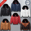 Men's V-Bomber Genuine Leather Puffer Jacket with Fox Fur Collar – Premium Winter Jacket ussr sports