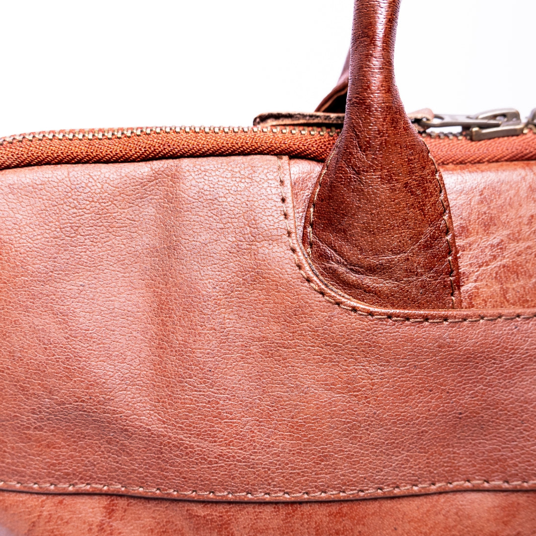 USSR Premium Quality Genuine Leather Bag Handbag Office Essentials Laptop Tote Travel Work UK