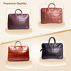 USSR Premium Quality Genuine Leather Bag Handbag Office Essentials Laptop Tote Travel Work UK
