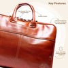 USSR Premium Quality Genuine Leather Bag Handbag Office Essentials Laptop Tote Travel Work UK