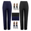 2 PACK WOMENS RIBBED STRAIGHT LEG TROUSERS LADIES STRETCH FINELY PANTS BOTTOMS