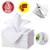 Pack of 6 Pure White Cotton Napkins Table Linen Dinner Hotel Wedding Birthday Christmas Party High Quality 16x16 Inches