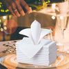Kitchen Cloth Napkins 6 Pack Cotton Blend Washable and Reusable Table Dinner Napkins for Hotel, Lunch, Restaurant, Weddings, Event and Parties 12x12 Inches White