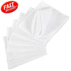 Kitchen Cloth Napkins 6 Pack Cotton Blend Washable and Reusable Table Dinner Napkins for Hotel, Lunch, Restaurant, Weddings, Event and Parties 12x12 Inches White