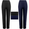 2 PACKS LADIES WOMENS BOOTLEG RIBBED TROUSERS STRETCH PULL ON PANTS 8-26 UK