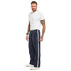 MENS SPORTS SILKY JOGGING BOTTOMS STRIPED JOGGERS GYM TRACKSUIT PANTS TROUSERS