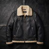 Kids Aviator Real Lambskin Shearling Leather Jacket – MF7 B3 RAF Pilot Flying Coat, Warm Winter Bomber Jacket ussr sports