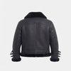 Kids Aviator B3 Shearling Leather Jacket, Real Lambskin RAF Pilot Flying Coat, Warm Winter Jacket ussr sports