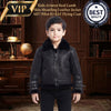 Kids Aviator B3 Shearling Leather Jacket, Real Lambskin RAF Pilot Flying Coat, Warm Winter Jacket ussr sports