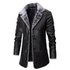 Men's Fur Lined Long Leather Coat Genuine Sheepskin Warm RAF Shearling Premium Winter Jacket