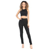 2 PACK WOMENS RIBBED STRAIGHT LEG TROUSERS LADIES STRETCH FINELY PANTS BOTTOMS