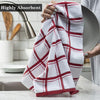 5 PCS Terry 100% Cotton Tea Towels Set Kitchen Cleaning Dish Cloths Drying Packs UK