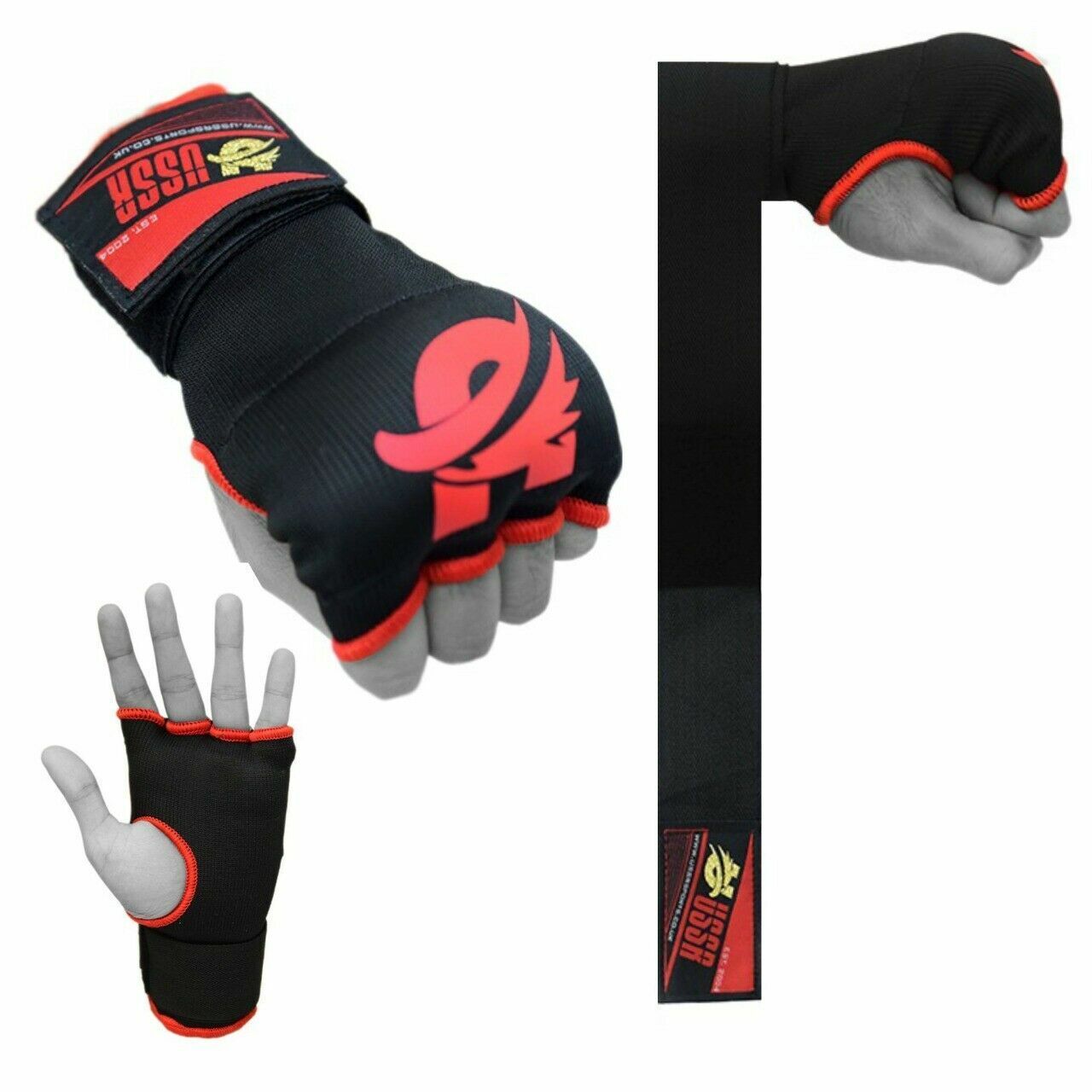 Kickboxing gloves store and wraps