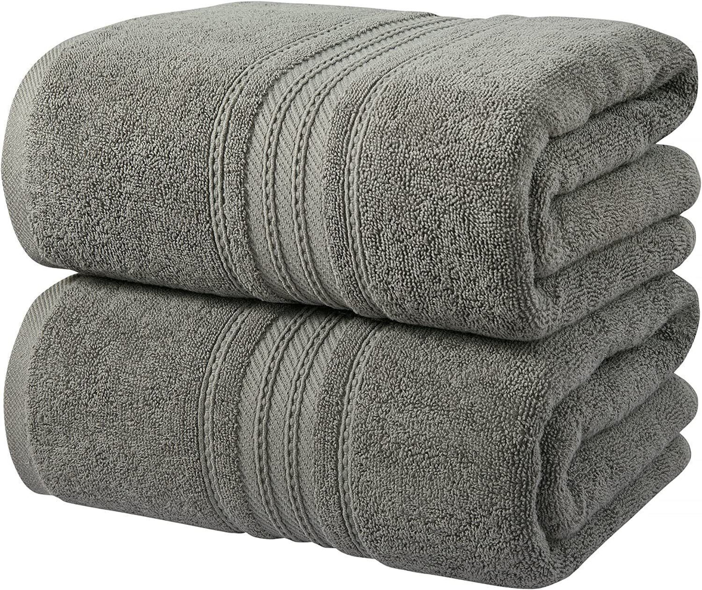 2 X Large Jumbo Bath Sheets 100% Egyptian Combed Cotton Big Towels